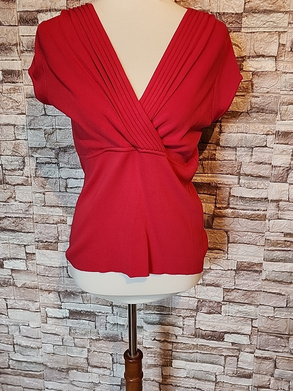 Carole Little  Brand New Red / Burgundy Blouse